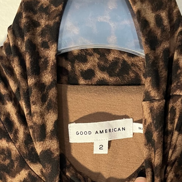 Good American Leopard Mock Turtleneck Dress - Picture 5 of 10